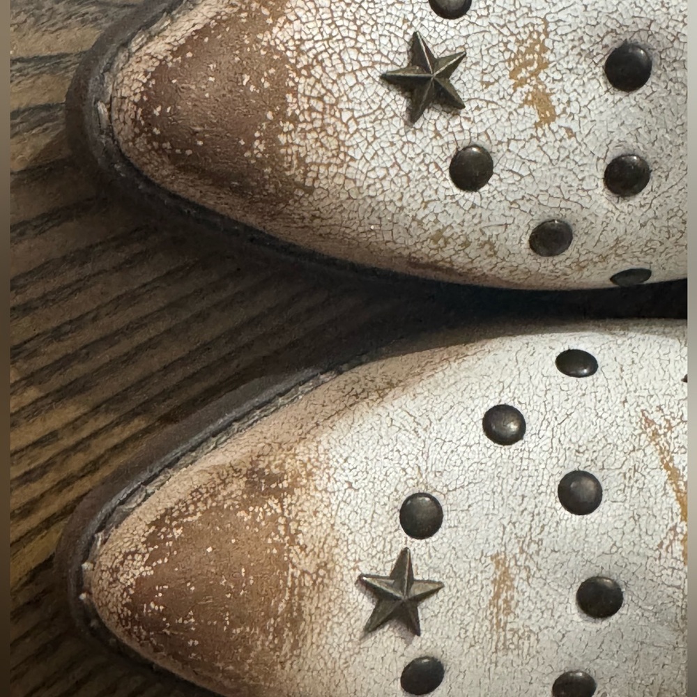Circle G Silver Studded Fringe Ankle Boots - Picture 9 of 10